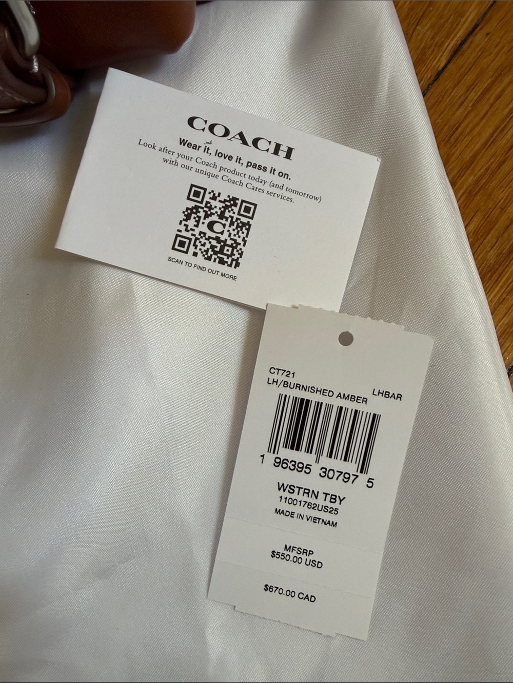 Coach Western Tabby Burnished Amber - Picture 3 of 15